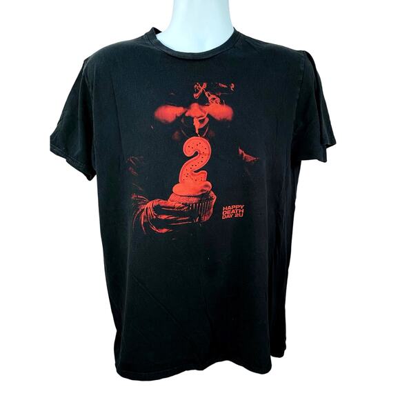 Rare Happy Death Day 2U Movie Horror Promo Shirt T-Shirt Mens Size Large - Picture 1 of 9